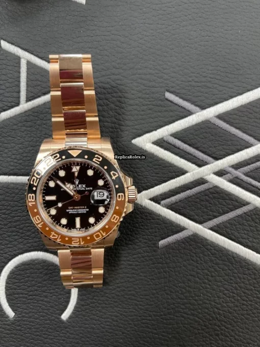 Well Made Replica Rolex Gmt-master II 126715chnr-0001 Caliber 3285 Automatic Movement 40mm Rose Gold Case Mens/unisex Watch - Image 2