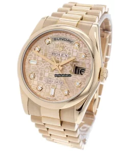 Fantastic Replica Rolex Day-date 36 118205 Automatic Movement 36mm Rose Gold Case Mens/unisex Watch