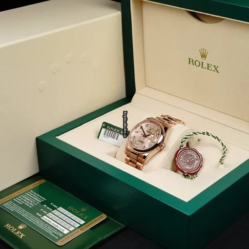 Fantastic Replica Rolex Day-date 36 118205 Automatic Movement 36mm Rose Gold Case Mens/unisex Watch - Image 14