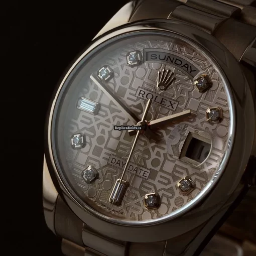 Fantastic Replica Rolex Day-date 36 118205 Automatic Movement 36mm Rose Gold Case Mens/unisex Watch - Image 2