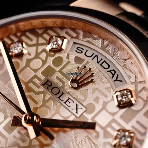 Fantastic Replica Rolex Day-date 36 118205 Automatic Movement 36mm Rose Gold Case Mens/unisex Watch - Image 7