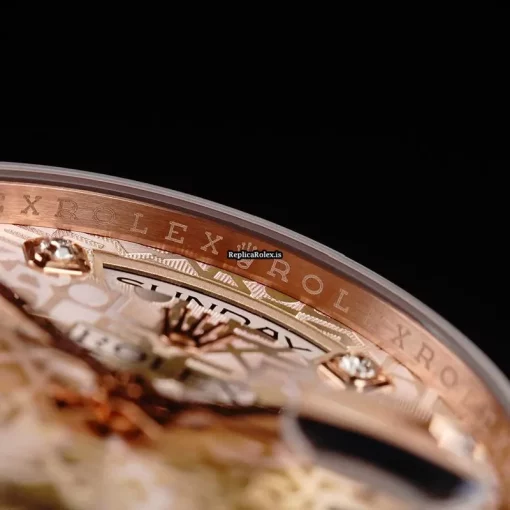 Fantastic Replica Rolex Day-date 36 118205 Automatic Movement 36mm Rose Gold Case Mens/unisex Watch - Image 9