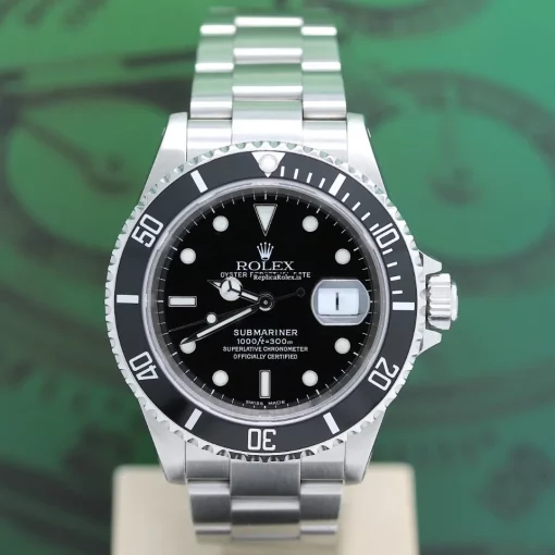 Stylish Replica Rolex Submariner Date 16610 Caliber 3135 Automatic Movement 40mm Steel Case Mens/unisex Watch - Image 4