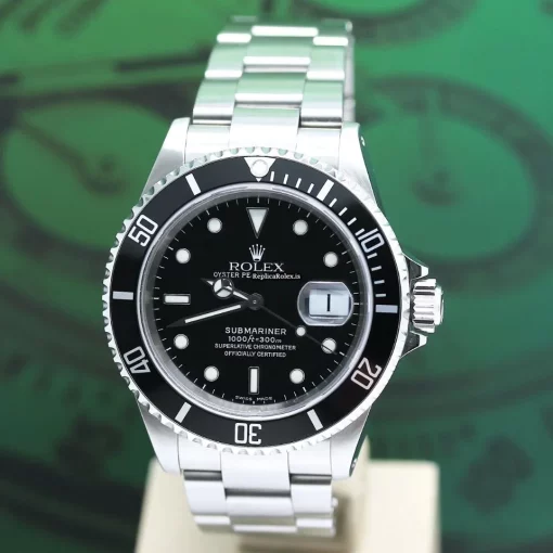 Stylish Replica Rolex Submariner Date 16610 Caliber 3135 Automatic Movement 40mm Steel Case Mens/unisex Watch - Image 9