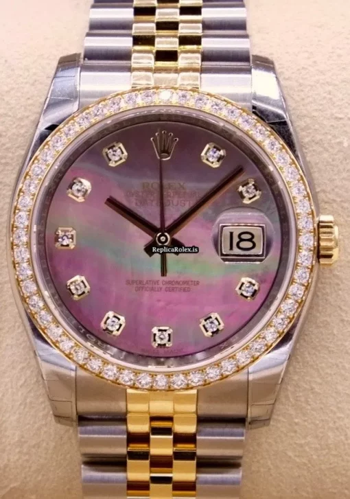 Fantastic Fake Rolex Datejust 116243 Caliber 3135 Automatic Movement 36mm Gold/steel Case Mens/unisex Watch