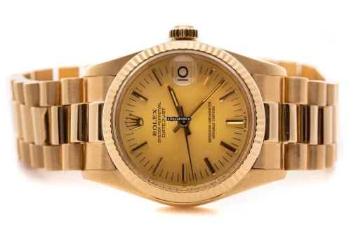 Suitable Copies Rolex Lady-datejust 6827 Automatic Movement 31mm Yellow Gold Case Womens Watch - Image 4