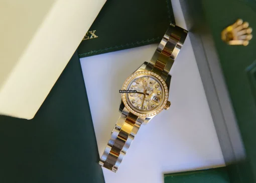 Fabulous Replica Rolex Lady-datejust 179383 Caliber 2235 Automatic Movement 26mm Gold/steel Case Womens Watch