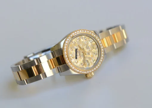 Fabulous Replica Rolex Lady-datejust 179383 Caliber 2235 Automatic Movement 26mm Gold/steel Case Womens Watch - Image 4