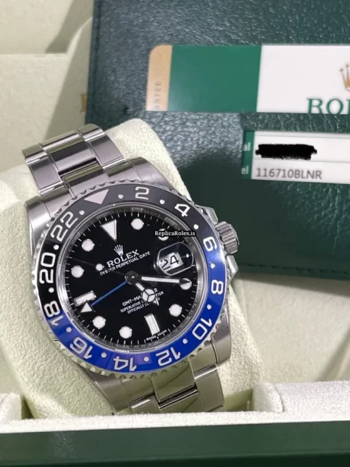 Durable Replica Rolex Gmt-master II 116710blnr Caliber 3186 Automatic Movement 40mm Steel Case Mens/unisex Watch - Image 6