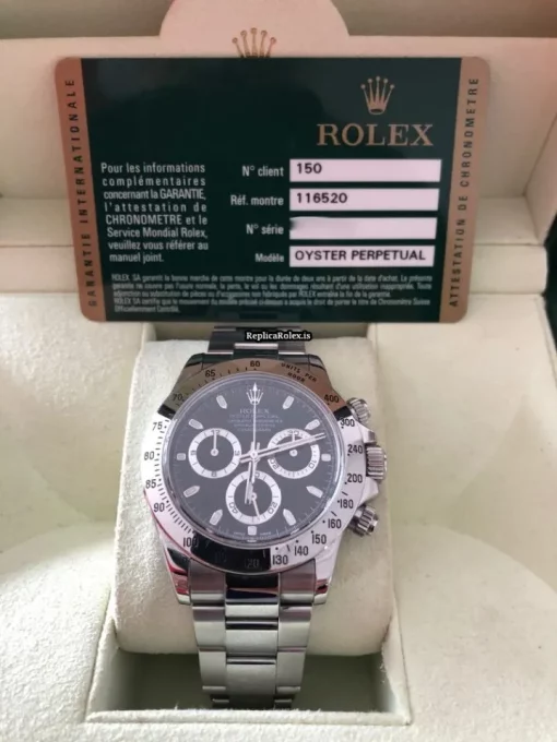 Incredible Copies Rolex Daytona 116520 Automatic Movement 40mm Steel Case Mens/unisex Watch