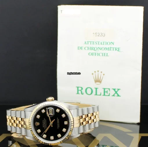 Epic Fake Rolex Datejust 16233 Caliber 3135 Automatic Movement 36mm Steel Case Mens/unisex Watch - Image 2