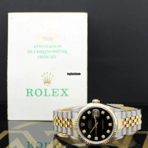 Epic Fake Rolex Datejust 16233 Caliber 3135 Automatic Movement 36mm Steel Case Mens/unisex Watch - Image 3