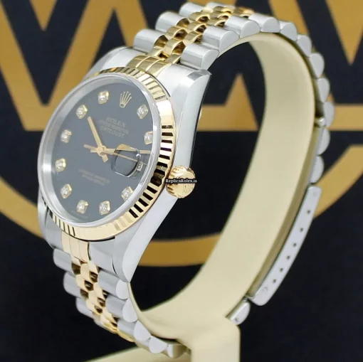 Epic Fake Rolex Datejust 16233 Caliber 3135 Automatic Movement 36mm Steel Case Mens/unisex Watch - Image 8