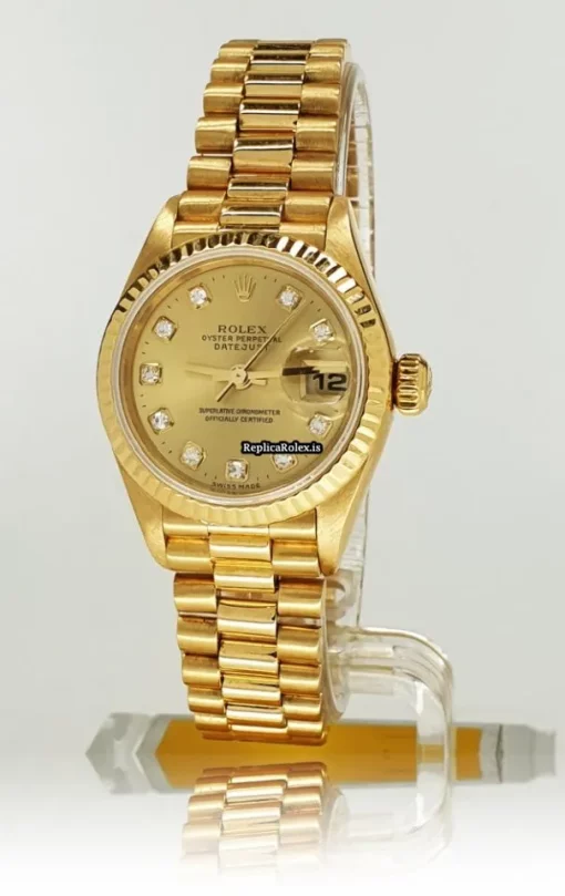 Unique Replica Rolex Lady-datejust 79178 Caliber 2235 Automatic Movement 26mm Yellow Gold Case Womens Watch - Image 2