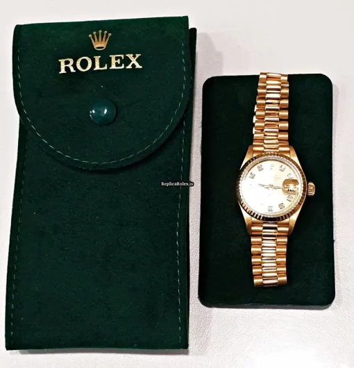Unique Replica Rolex Lady-datejust 79178 Caliber 2235 Automatic Movement 26mm Yellow Gold Case Womens Watch - Image 7