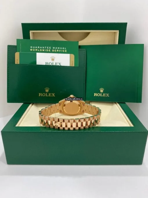 Stylish Fake Rolex Lady-datejust 179175 Automatic Movement 26mm Rose Gold Case Womens Watch - Image 3