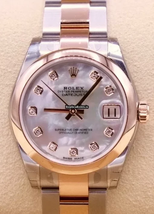 Fabulous Fake Rolex Lady-datejust 178241 Automatic Movement 31mm Gold/steel Case Womens Watch