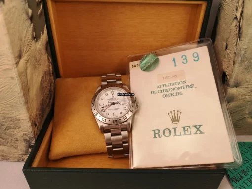 Fine Replica Rolex Explorer II 16570 Caliber 3185 Automatic Movement 40mm Steel Case Mens/unisex Watch - Image 6