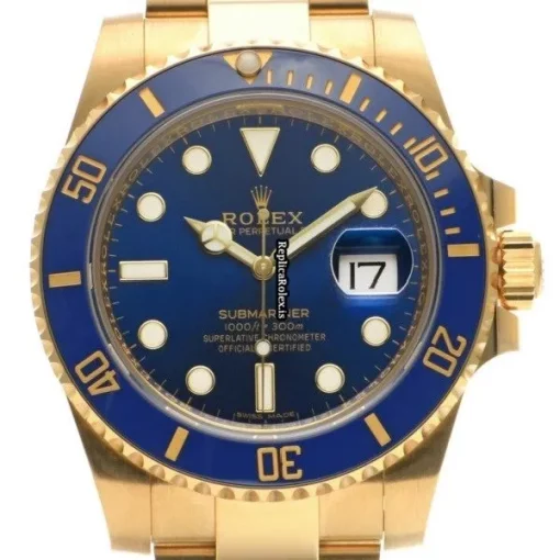 Good Fake Rolex Submariner Date 116618lb Caliber 3135 Automatic Movement 40mm Yellow Gold Case Watch - Image 6