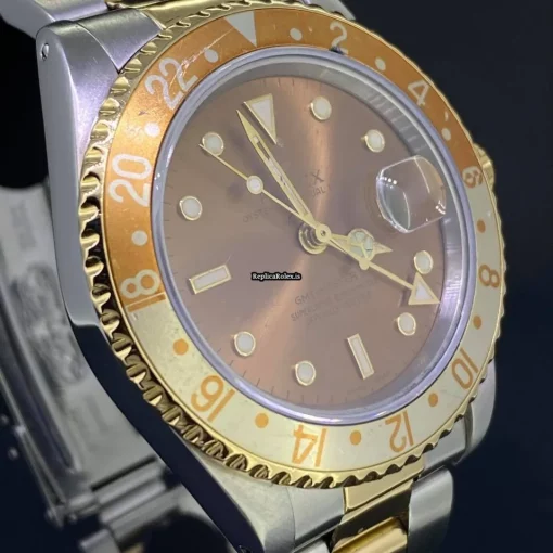 Lovely Replica Rolex Gmt-master II 16713 Caliber 3185 Automatic Movement 40mm Gold/steel Case Mens/unisex Watch - Image 4