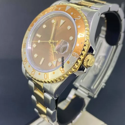Lovely Replica Rolex Gmt-master II 16713 Caliber 3185 Automatic Movement 40mm Gold/steel Case Mens/unisex Watch - Image 5