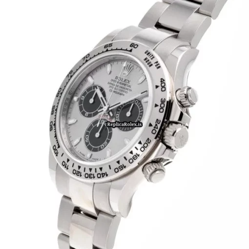 Mind-boggling Fakes Rolex Daytona 116509 Caliber 4130 Automatic Movement 40mm White Gold Case Watch - Image 2