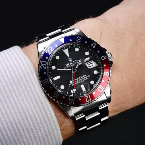 Swiss Replica Rolex Gmt-master 1675 Automatic Movement 39mm Steel Case Mens/unisex Watch - Image 12