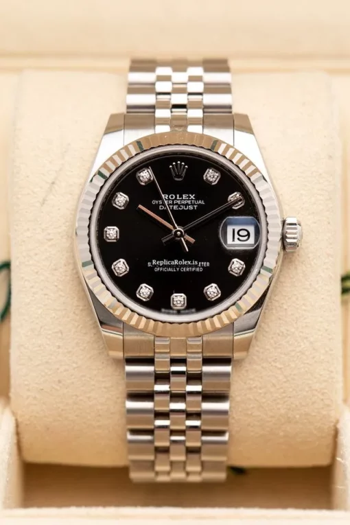 Fabulous Fake Rolex Lady-datejust 178274 Caliber 2235 Automatic Movement 31mm Steel Case Womens Watch - Image 3
