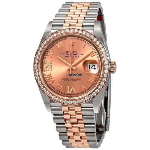 Superb Replica Rolex Datejust 126281rbr Automatic Movement 36mm Gold/steel Case Mens/unisex Watch