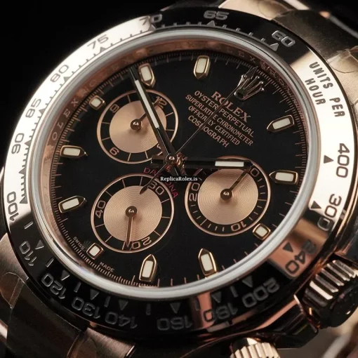 Lovely Replica Rolex Daytona 116505 Automatic Movement 40mm Rose Gold Case Mens/unisex Watch - Image 12