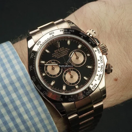 Lovely Replica Rolex Daytona 116505 Automatic Movement 40mm Rose Gold Case Mens/unisex Watch - Image 13