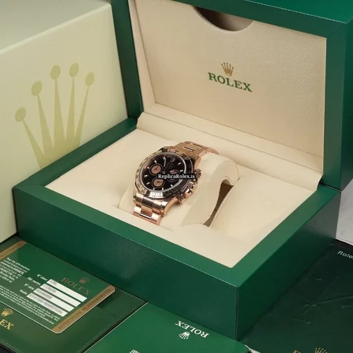 Lovely Replica Rolex Daytona 116505 Automatic Movement 40mm Rose Gold Case Mens/unisex Watch - Image 14