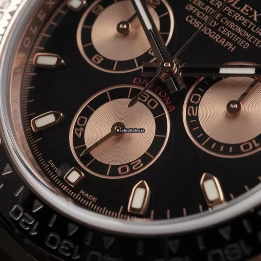 Lovely Replica Rolex Daytona 116505 Automatic Movement 40mm Rose Gold Case Mens/unisex Watch - Image 7