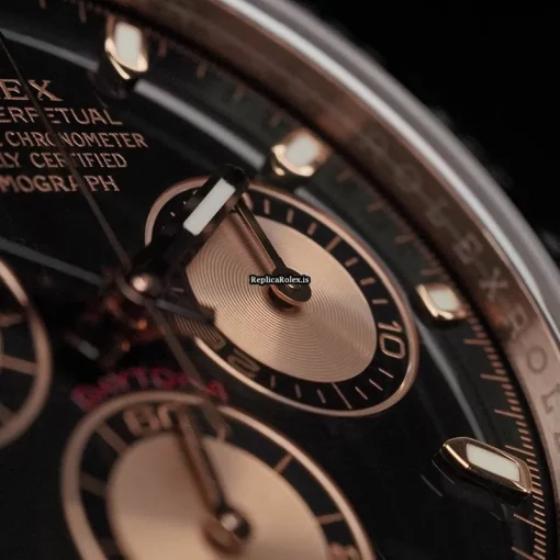 Lovely Replica Rolex Daytona 116505 Automatic Movement 40mm Rose Gold Case Mens/unisex Watch - Image 9