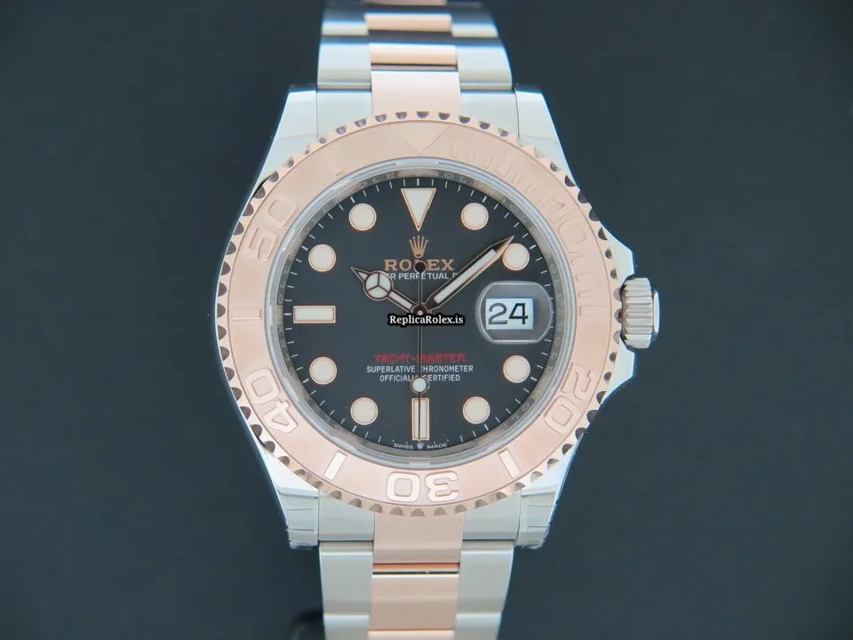 Stylish Replica Rolex Yacht-master 126621 Automatic Movement 40mm Gold/steel Case Mens/unisex Watch - Image 3