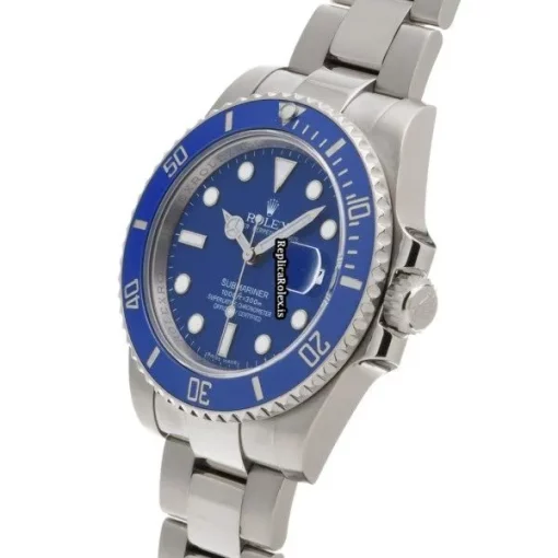 Popular Replica Rolex Submariner Date 116619lb Caliber 3135 Automatic Movement 40mm White Gold Case Watch - Image 2