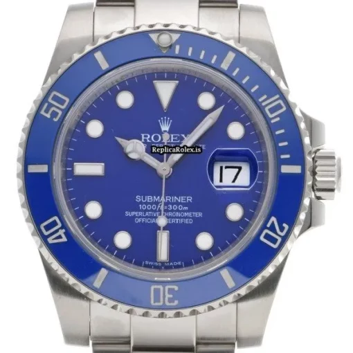 Popular Replica Rolex Submariner Date 116619lb Caliber 3135 Automatic Movement 40mm White Gold Case Watch - Image 6