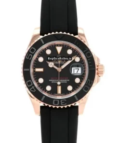 Amazing Replica Rolex Yacht-master 40 116655 Caliber 3135 Automatic Movement 40mm Rose Gold Case Watch
