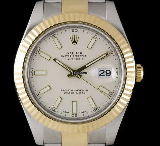 Lovely Fakes Rolex Datejust II 116333 Automatic Movement 41mm Gold/steel Case Mens/unisex Watch