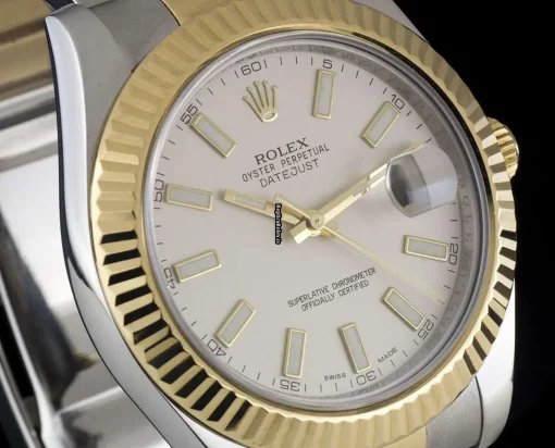 Lovely Fakes Rolex Datejust II 116333 Automatic Movement 41mm Gold/steel Case Mens/unisex Watch - Image 3