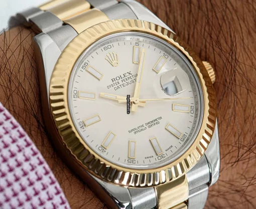 Lovely Fakes Rolex Datejust II 116333 Automatic Movement 41mm Gold/steel Case Mens/unisex Watch - Image 7