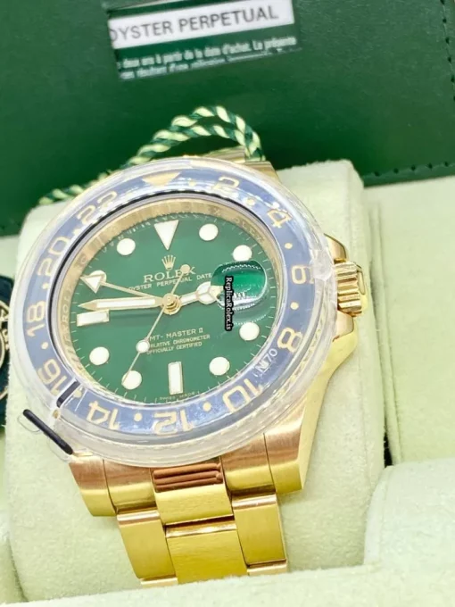 Top Replica Rolex Gmt-master II 116718ln Caliber 3186 Automatic Movement 40mm Yellow Gold Case Mens/unisex Watch - Image 2