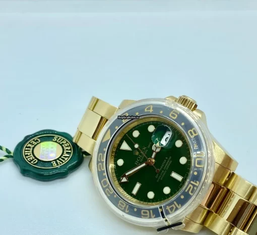 Top Replica Rolex Gmt-master II 116718ln Caliber 3186 Automatic Movement 40mm Yellow Gold Case Mens/unisex Watch - Image 9