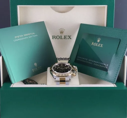 Defect Fake Rolex Daytona 116503 Caliber 4130 Automatic Movement 40mm Gold/steel Case Mens/unisex Watch - Image 5