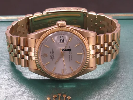 Wonderful Imitation Rolex Datejust 1601 Caliber 1570 Automatic Movement 36mm Yellow Gold Case Mens/unisex Watch - Image 7
