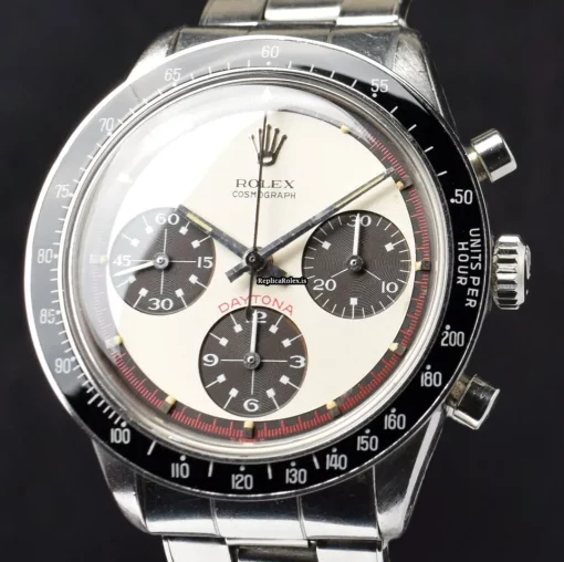 Cool Replica Rolex Daytona 6241 Manual Winding Movement Steel Case Mens/unisex Watch - Image 5