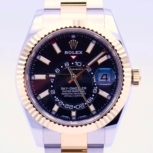 Epic Replica Rolex Sky-dweller 326933 Automatic Movement 42mm Gold/steel Case Mens/unisex Watch