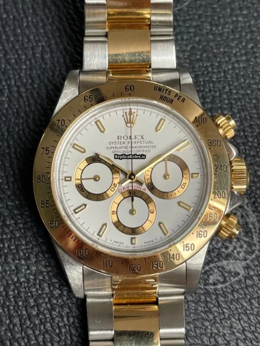 Attractive Copies Rolex Daytona 16523 Caliber 4030 Automatic Movement 40mm Gold/steel Case Mens/unisex Watch