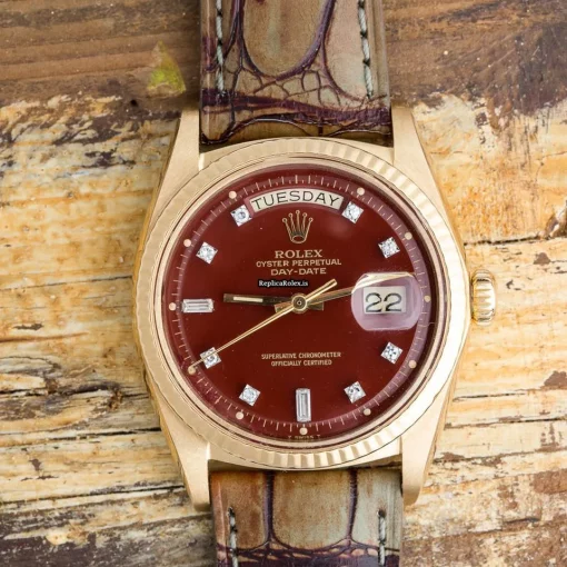 Pleasing Knockoff Rolex Day-date 36 1803 Caliber 1556 Automatic Movement 36mm Yellow Gold Case Mens/unisex Watch