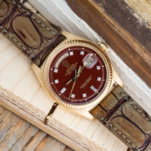 Pleasing Knockoff Rolex Day-date 36 1803 Caliber 1556 Automatic Movement 36mm Yellow Gold Case Mens/unisex Watch - Image 4